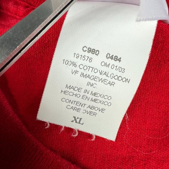 Y2K CSA MLB St Louis Cardinals Baseball Shirt Extra Large Red Embroidered Tee - Picture 9 of 14